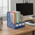 3-Tier Plastic File Rack Organizer