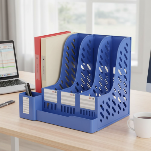 Whisk_9893dd66857dd4bac9e444ce2246dfe9dr Desk File & Pen Holder