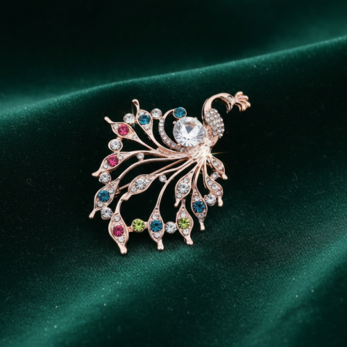 Peacock Brooch Pin
