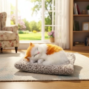 Sleeping Cat Plush Toy