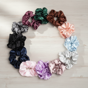 Silk Hair Scrunchie Set