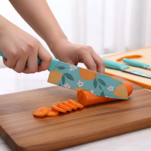 Aqua Floral Knife Set