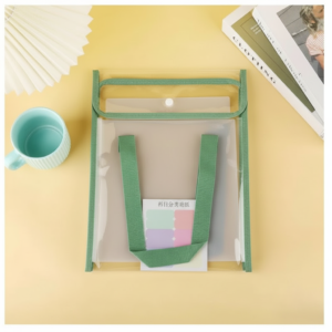 Transparent File Folder with Handle