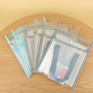Transparent File Folder with Handle