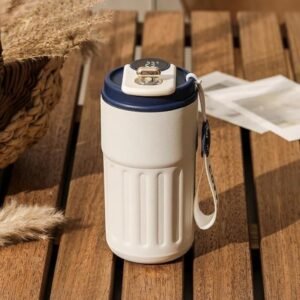 Travel Tumbler Blue & White