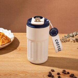 Travel Tumbler Blue & White