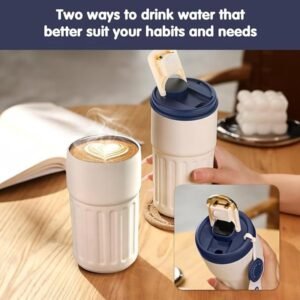 Travel Tumbler Blue & White