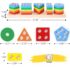 Wooden Geometric Stacking Toy