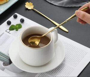 Gold Flower Spoon Set