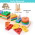 Wooden Geometric Stacking Toy