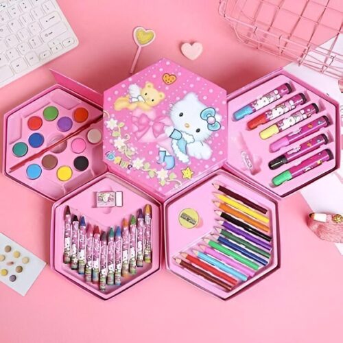 46 PCS Kids Art & Colouring Set