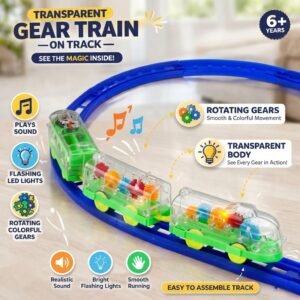 Transparent Gear Train Toy Set